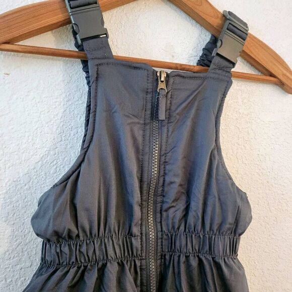 Kids Snow Bib Overalls w/ Leg pocket: Grey Size Small: Unisex Snowsuit Coveralls - Picture 6 of 7